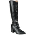 thumbnail image 1 of Journee Womens Daria Stacked Heel Knee High Boots, Calf & Widths Available, 1 of 10