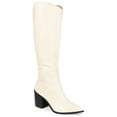 thumbnail image 1 of Journee Womens Daria Tru Comfort Foam Wide Width Wide Calf Stacked Heel Knee High Boots, 1 of 10