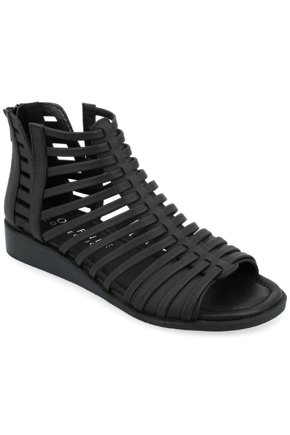 Womens Delilah Gladiator Sliver Wedge Sandals, Widths Available