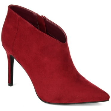 Journee Womens Demmi Inside Zip Stiletto Booties