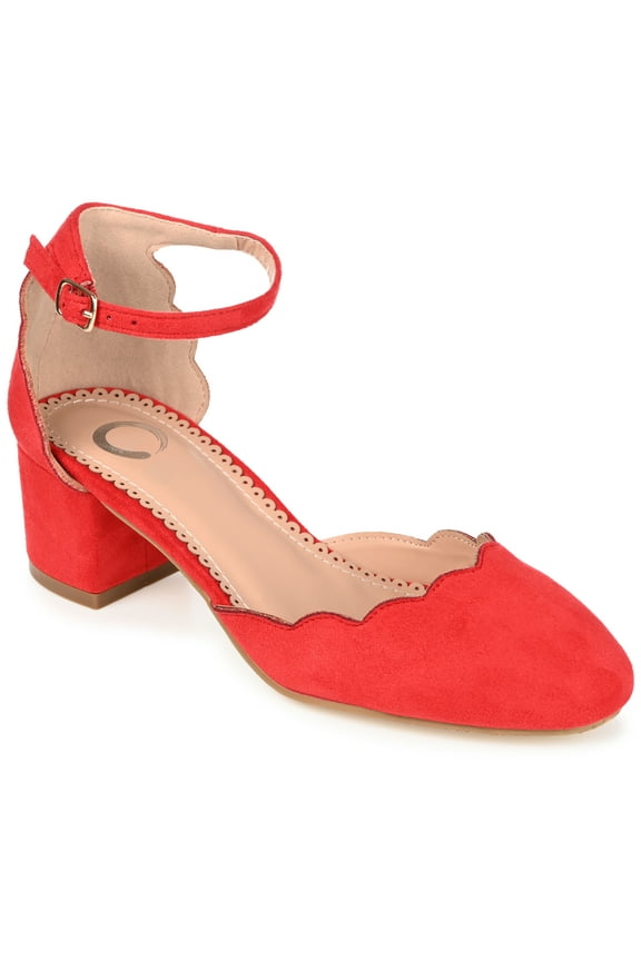 Womens Edna Round Toe Low Block Heel Pumps, Widths Available