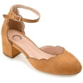 thumbnail image 1 of Journee Womens Edna Round Toe Low Block Heel Pumps, Widths Available, 1 of 10