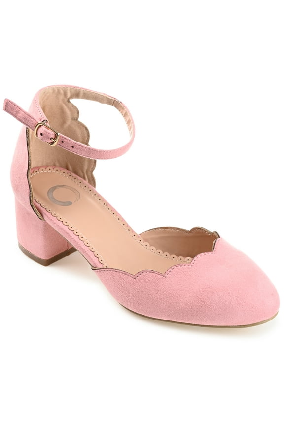 Womens Edna Round Toe Low Block Heel Pumps, Widths Available