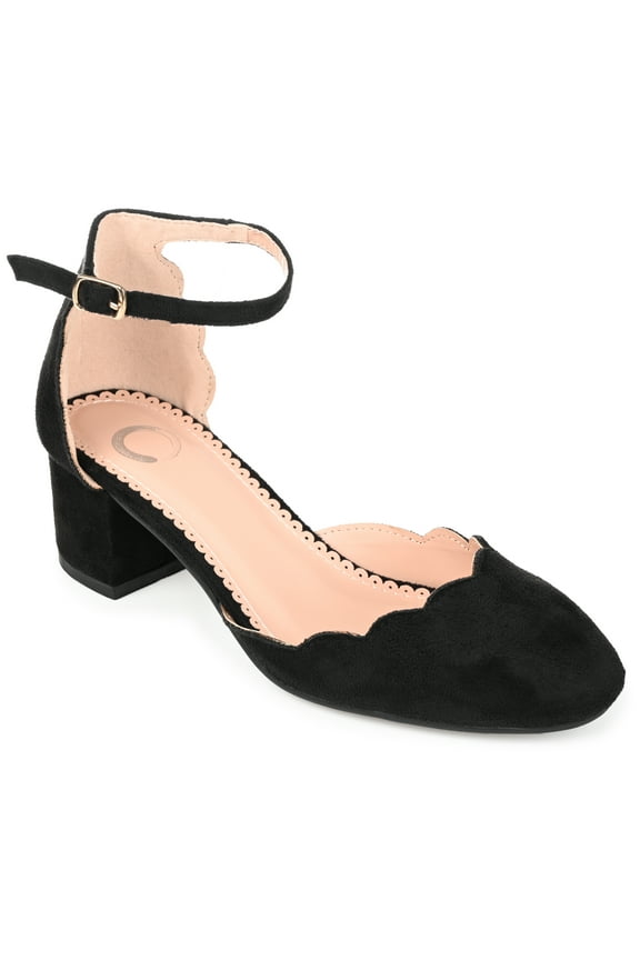 Womens Edna Round Toe Low Block Heel Pumps, Widths Available