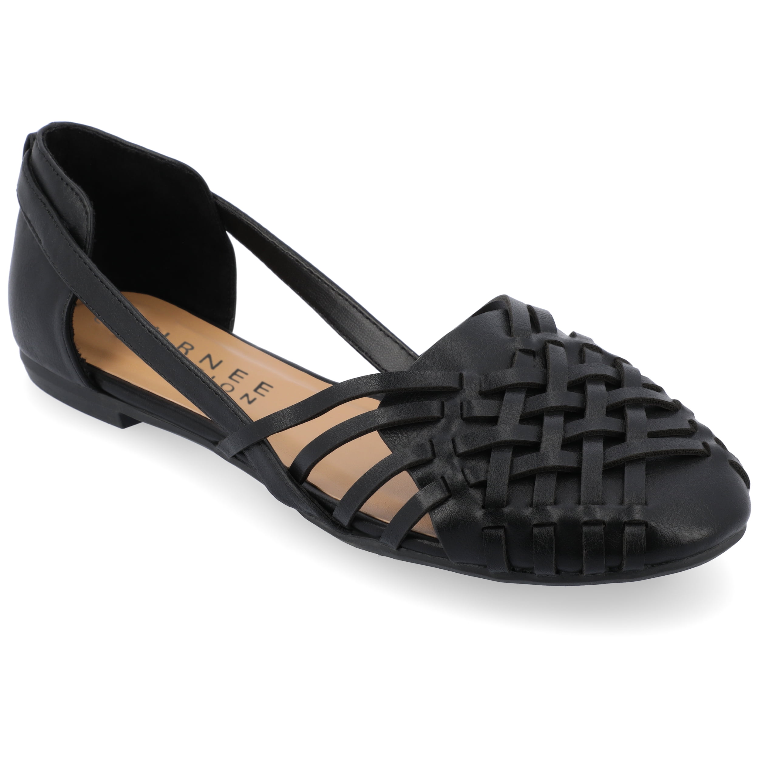Womens Ekko Slip On Round Toe Flat Sandals, Widths Available