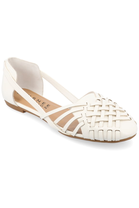 Women's Ekko Slip-On Round Toe Faux Leather Flat Sandals