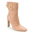 thumbnail image 1 of Journee Womens Elanie Inside Zip Block Heel Booties, 1 of 10