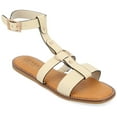 thumbnail image 1 of Journee Womens Eleanora Multi Strap Flat Sandals, 1 of 9