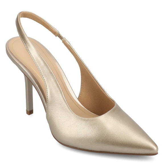 Journee Womens Elenney Mid Heel Pointed Toe Pumps, Widths Available