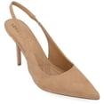 thumbnail image 1 of Journee Womens Elenney Mid Heel Pointed Toe Pumps, Widths Available, 1 of 10