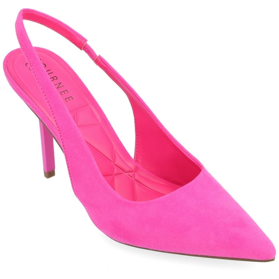 Journee Womens Elenney Mid Heel Pointed Toe Pumps, Widths Available