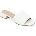 thumbnail image 1 of Journee Womens Elidia Slip On Block Flat Sandals, 1 of 10