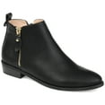 thumbnail image 1 of Journee Womens Ellis Inside Zip Stacked Heel Booties, 1 of 9
