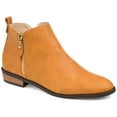 thumbnail image 1 of Journee Womens Ellis Inside Zip Stacked Heel Booties, 1 of 9