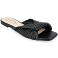 thumbnail image 1 of Journee Womens Emalynn Slip On Flat Sandals, 1 of 10