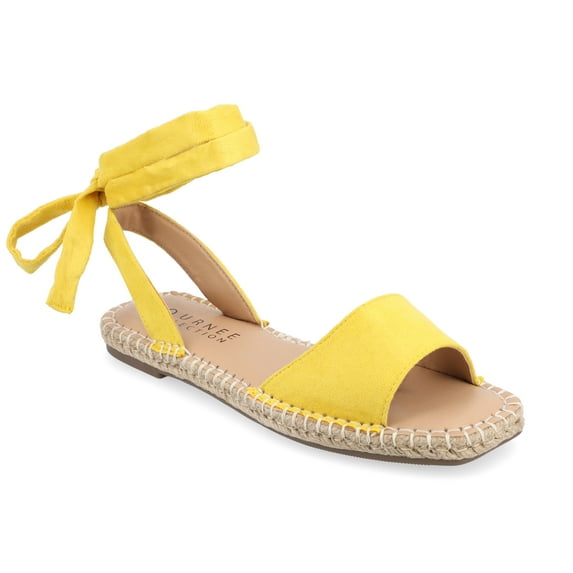 Journee Womens Emelie Espadrille Flat Sandals, Widths Available
