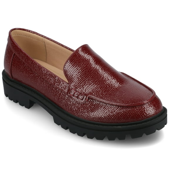 Journee Womens Erika Medium and Wide Width Comfort System Slip On Loafer
