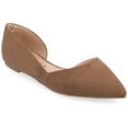 thumbnail image 1 of Journee Womens Ester Slip On Pointed Toe D'Orsay Flats, 1 of 10