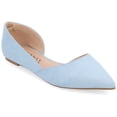 thumbnail image 1 of Journee Womens Ester Slip On Pointed Toe D'Orsay Flats, 1 of 10