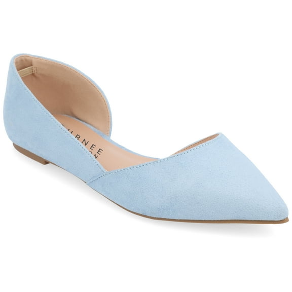 Journee Womens Ester Slip On Pointed Toe D'Orsay Flats