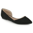 thumbnail image 1 of Journee Womens Ester Slip On Pointed Toe D'Orsay Flats, 1 of 5