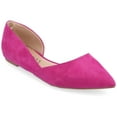 thumbnail image 1 of Journee Womens Ester Slip On Pointed Toe D'Orsay Flats, 1 of 10