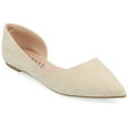 thumbnail image 1 of Journee Womens Ester Slip On Pointed Toe D'Orsay Flats, 1 of 10