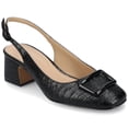 thumbnail image 1 of Journee Womens Everlee Sling Back Square Toe Pumps, 1 of 9