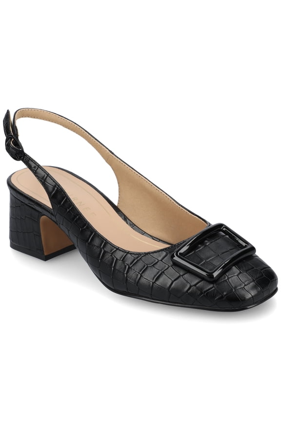 Womens Everlee Sling Back Square Toe Pumps