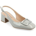 thumbnail image 1 of Journee Womens Everlee Sling Back Square Toe Pumps, 1 of 10