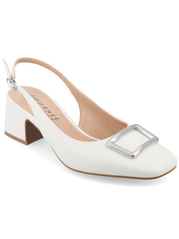 Womens Everlee Sling Back Square Toe Pumps