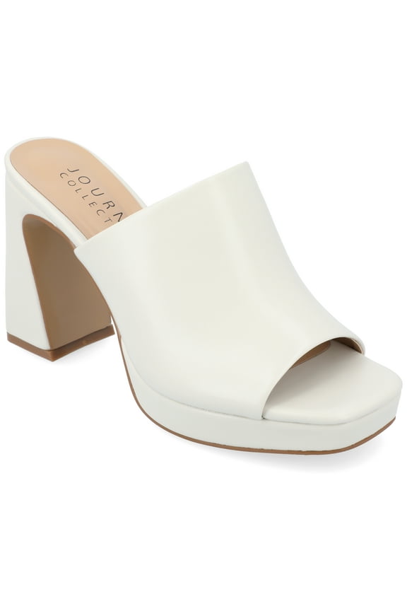 Womens Ezzlynn Structured Heel Slip On Platform Dress Sandals