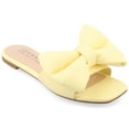 thumbnail image 1 of Journee Womens Fayre Slip On Flat Sandals, Widths Available, 1 of 10