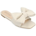 thumbnail image 1 of Journee Womens Fayre Slip On Flat Sandals, Widths Available, 1 of 10