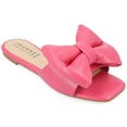 thumbnail image 1 of Journee Womens Fayre Slip On Flat Sandals, Widths Available, 1 of 10
