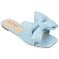 thumbnail image 1 of Journee Womens Fayre Slip On Flat Sandals, Widths Available, 1 of 10