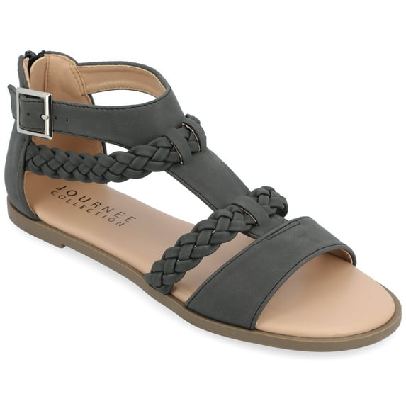 Journee Womens Florence Gladiator Flat Sandals