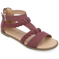 thumbnail image 1 of Journee Womens Florence Gladiator Flat Sandals, 1 of 10
