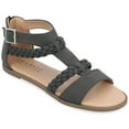 thumbnail image 1 of Journee Womens Florence Gladiator Flat Sandals, 1 of 10