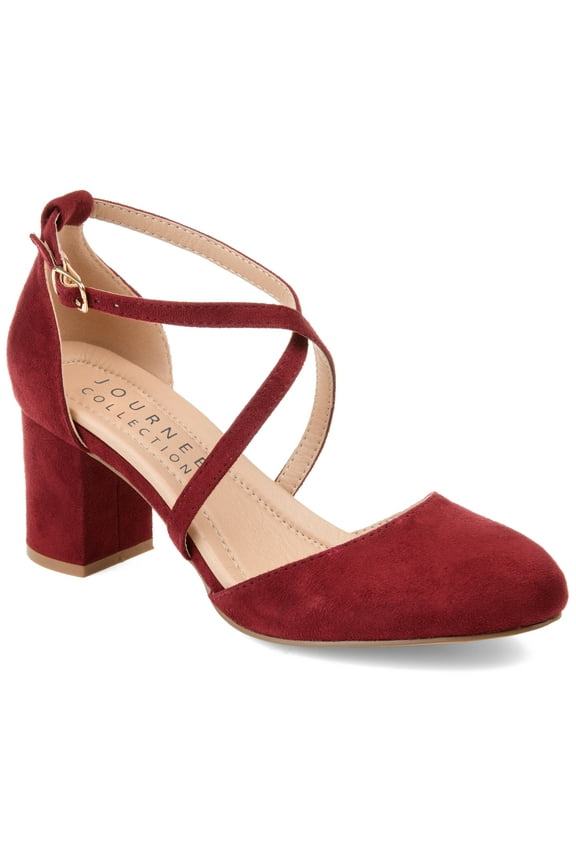 Womens Foster Almond Toe Block Heel Pumps, Widths Available