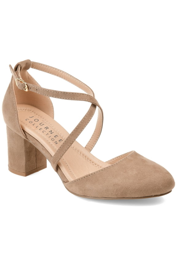 Womens Foster Almond Toe Block Heel Pumps, Widths Available