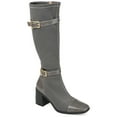 thumbnail image 1 of Journee Womens Gaibree Extra Wide Calf Stacked Heel Knee High Boots, 1 of 10