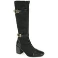 thumbnail image 1 of Journee Womens Gaibree Extra Wide Calf Stacked Heel Knee High Boots, 1 of 10