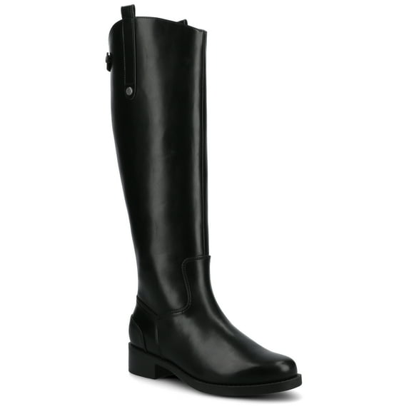 Journee Womens Gema Knee High Extra Wide-Calf Round Toe Casual Inside Zipper Comfort Riding Boots
