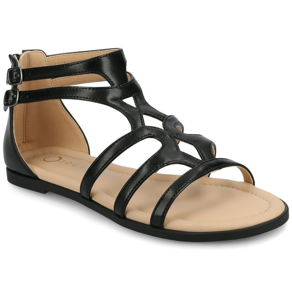 Journee Womens Genneva Flat Sandals, Widths Available