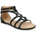 thumbnail image 1 of Journee Womens Genneva Flat Sandals, Widths Available, 1 of 9