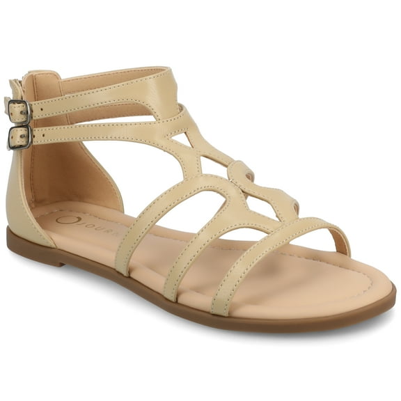 Journee Womens Genneva Flat Sandals, Widths Available
