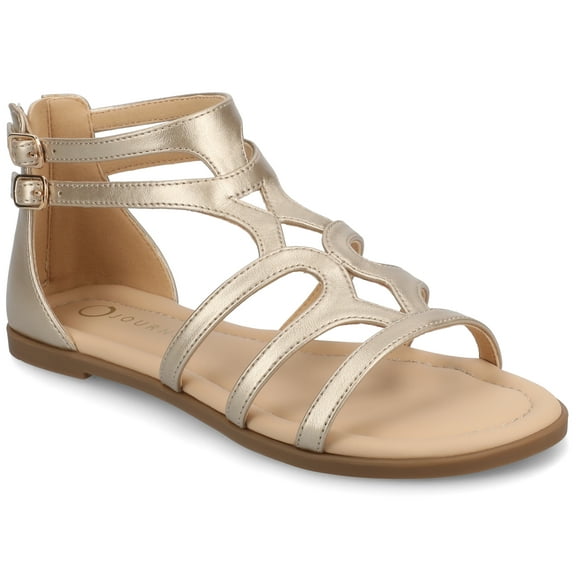Journee Womens Genneva Flat Sandals, Widths Available