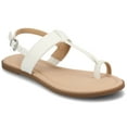 thumbnail image 1 of Journee Womens Gerra T-Strap Toe Ring Flat Sandals, 1 of 9
