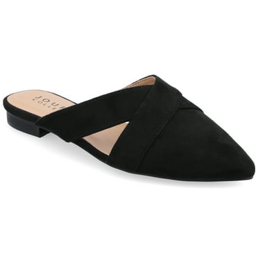 Journee Womens Giada Slip On Almond Toe Mules Flats